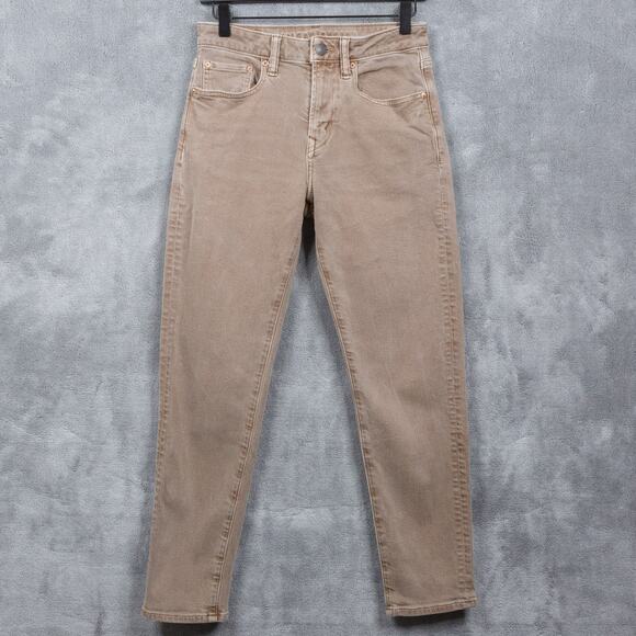 AMERICAN EAGLE Athletic Fit Easyflex Tan Brown Jeans Mens Sz 28x28 - Picture 1 of 10
